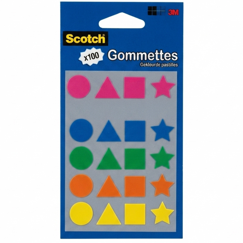 Gommettes 100 pcs - 1 - Eveil Montessori Maroc