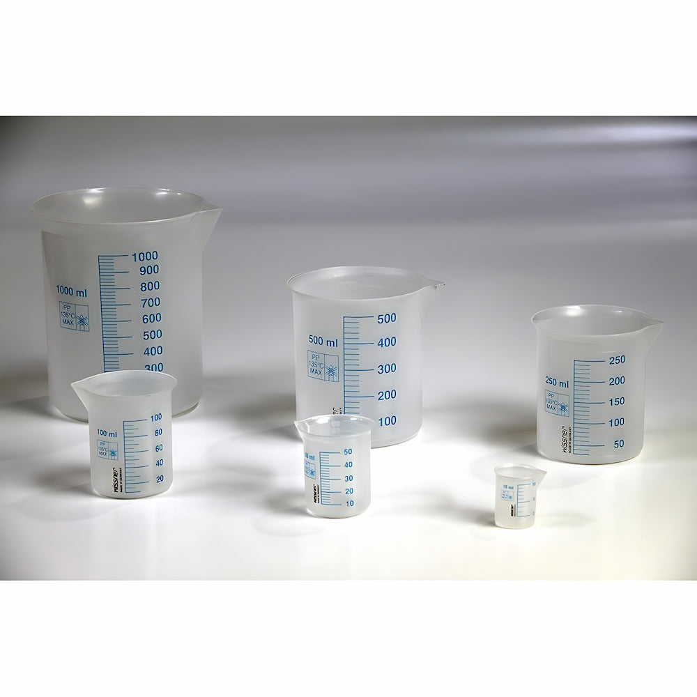 Set de récipients de mesure avec graduation bleue (Lot de 6) | EVEIL MONTESSORI