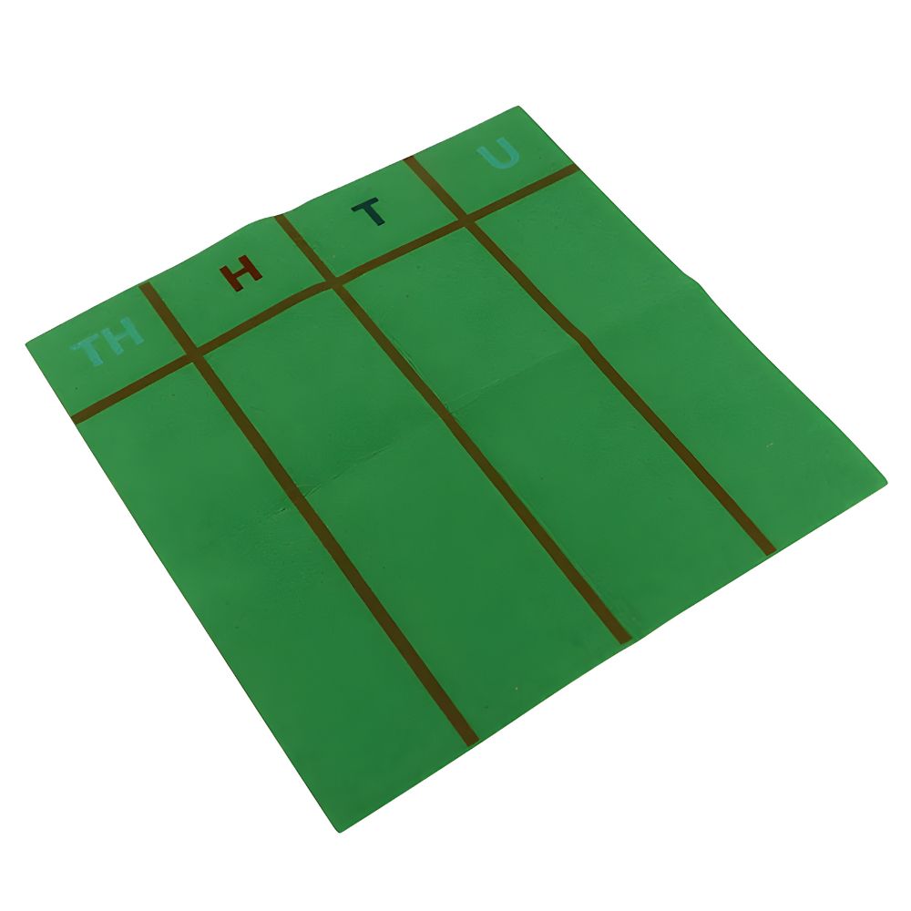 Tableau de numération Montessori (Milliers, centaines, dizaines et unités) en feutrine