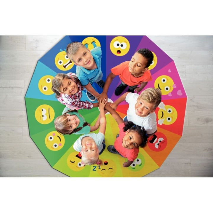 Tapis de regroupement rond géant des émotions D. 200cm