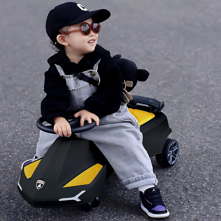Jouet porteur bébé design Lamborghini – modèle Noire Lebei | EVEIL MONTESSORI