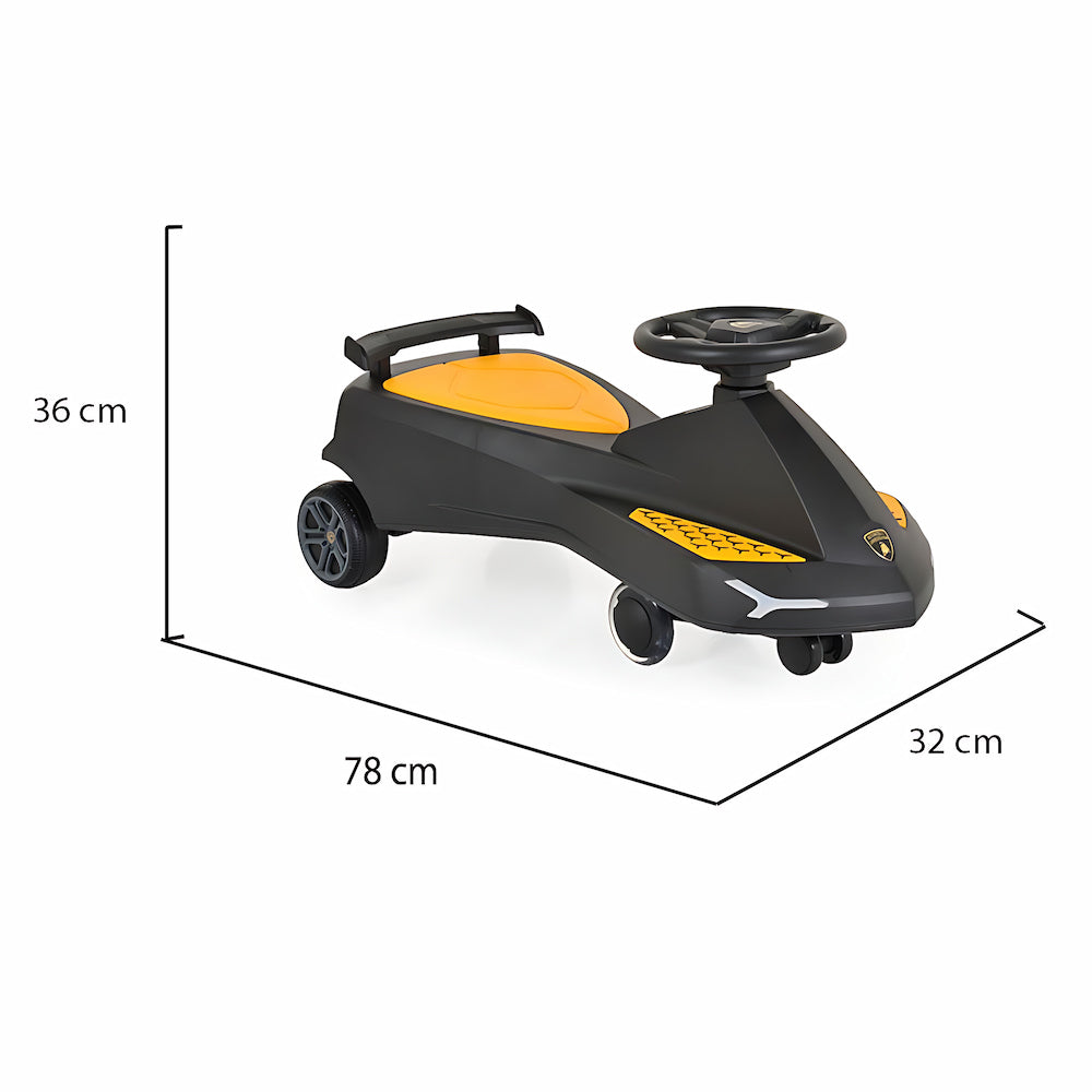 Jouet porteur bébé design Lamborghini – modèle Noire Lebei | EVEIL MONTESSORI