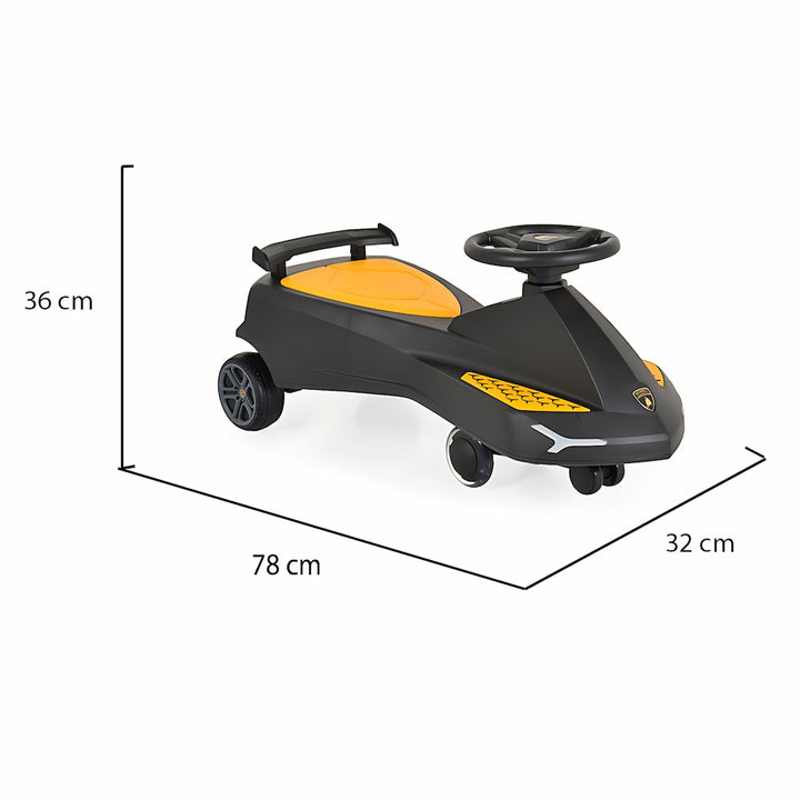 Jouet porteur bébé design Lamborghini – modèle Noire Lebei | EVEIL MONTESSORI