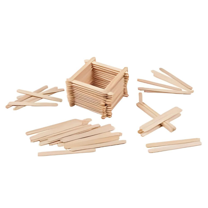 Bâtonnets en bois - Lot de 100 pcs