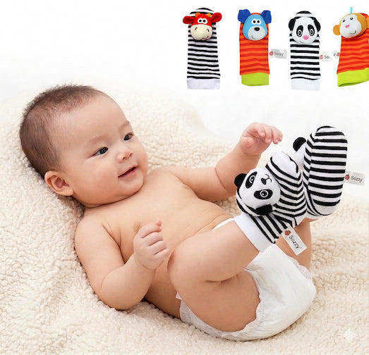 Chaussettes Hochet pour bébé - 7 - Eveil Montessori Maroc