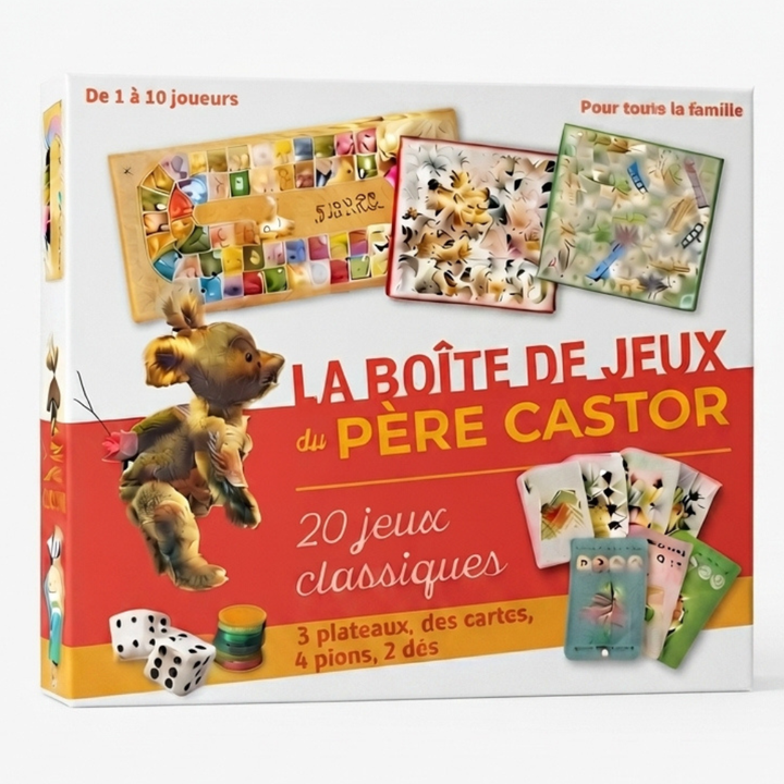 La boîte de jeux du Père Castor - 20 jeux classiques