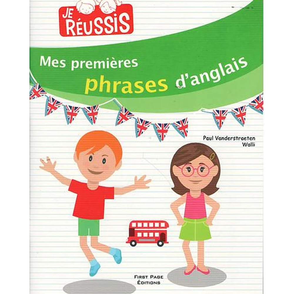 Je réussis - Mes premières phrases d'anglais - 1 - Eveil Montessori Maroc
