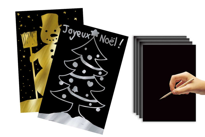 Cartes à gratter métallisées, 10X15 cm