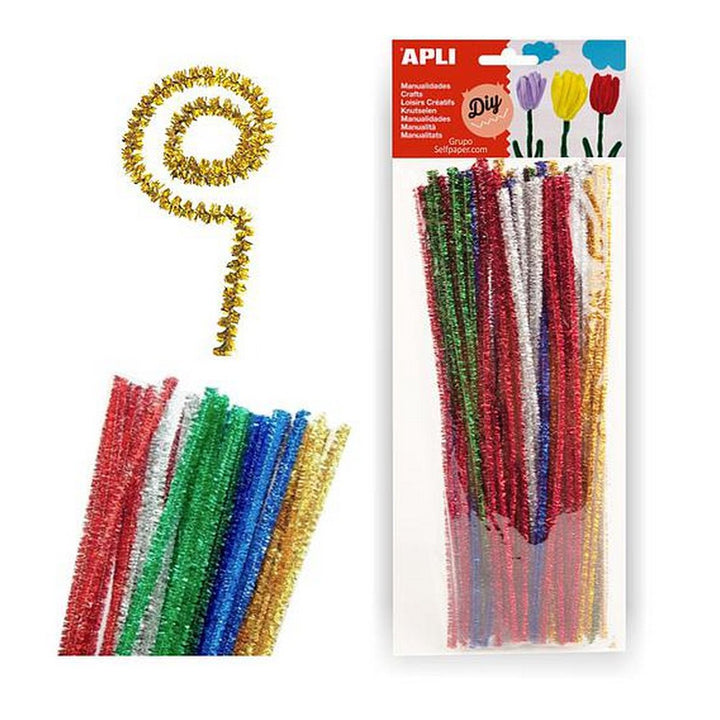 Sachet de 50 Chenilles 30CM Brillantes