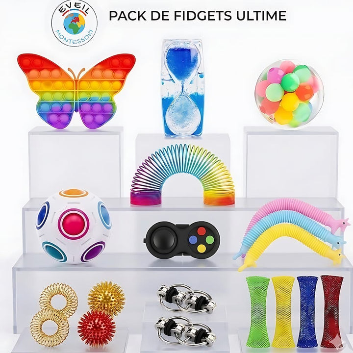 Le Pack  Pop-its & Fidget sensoriel pour Enfants et Adultes - 17pcs