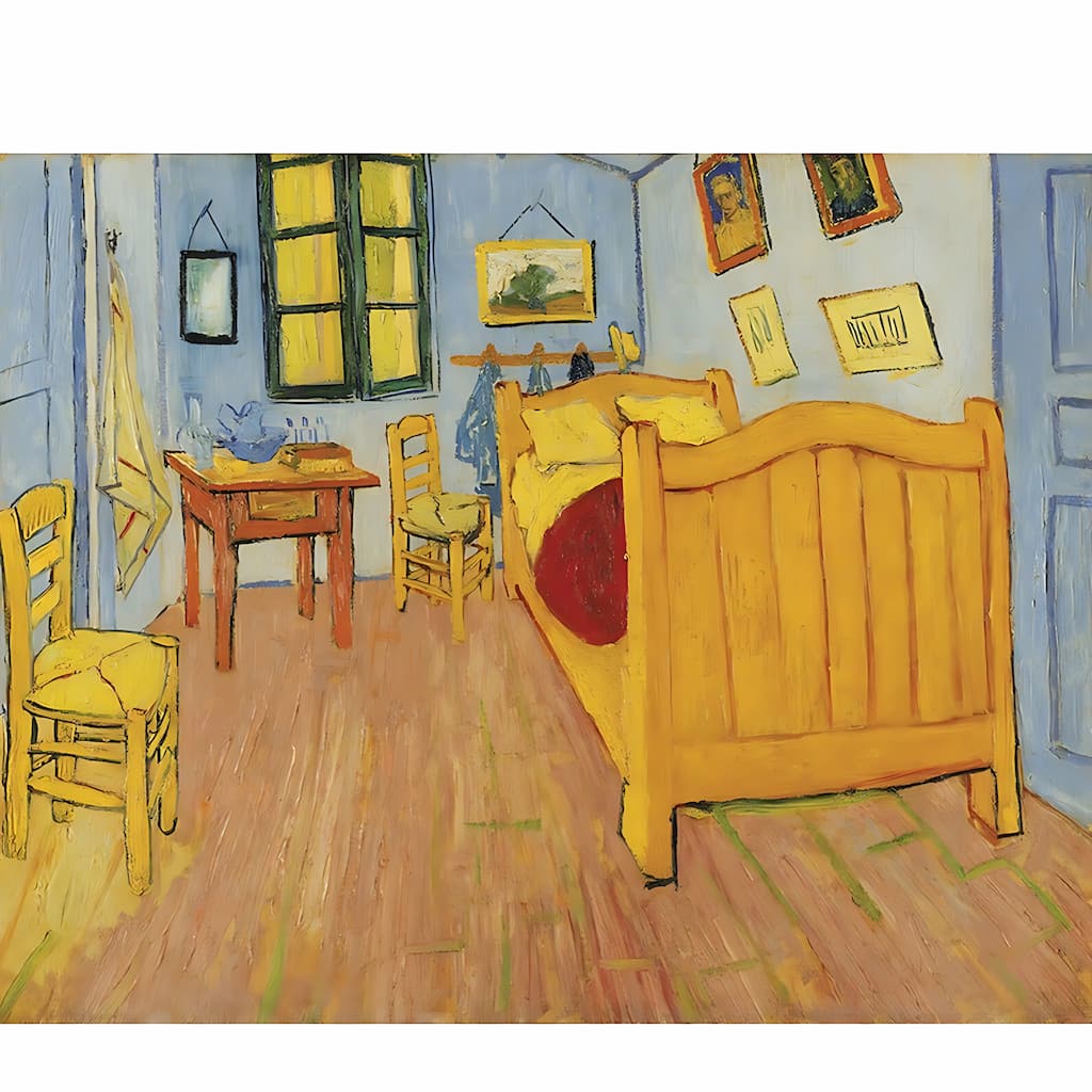 Puzzle en bois fait main : La chambre à Arles de Van Gogh - 24 pcs