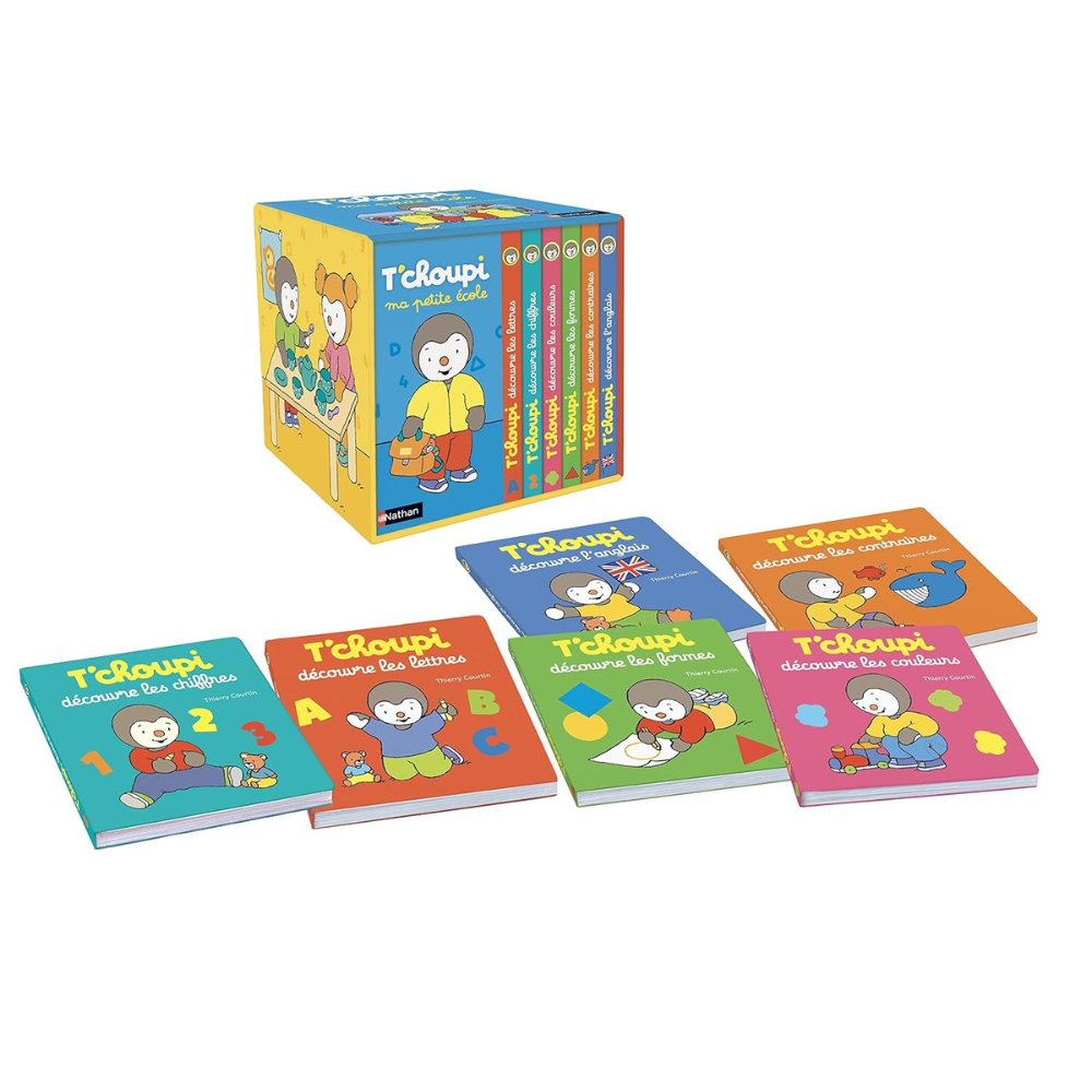T'choupi - Ma petite école - Un coffret de 6 livres pour apprendre comme un grand : lettres, formes, couleurs... - Dès 2 ans - 2 - Eveil Montessori Maroc