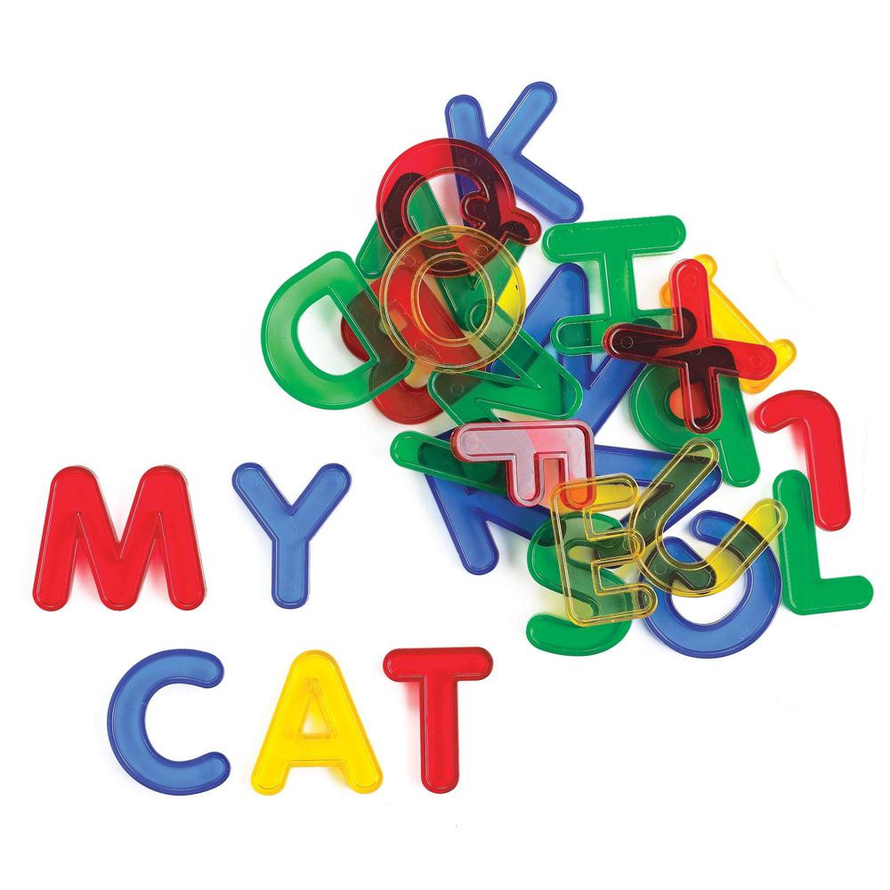 Lot de 26 lettres translucides en Majuscule