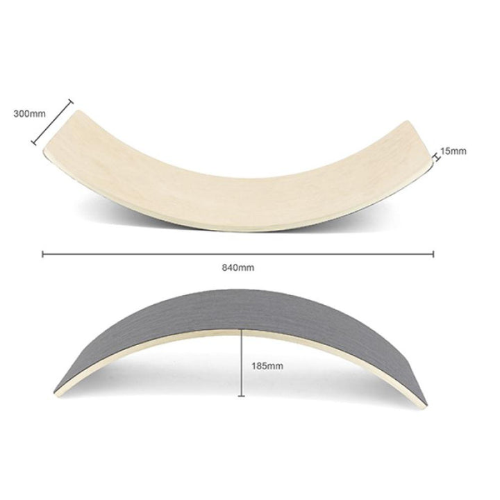 Planche d'équilibre en bois