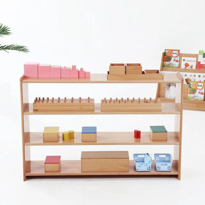 Meuble Montessori - 4 étagères (120*30*80cm) - 2 - Eveil Montessori Maroc