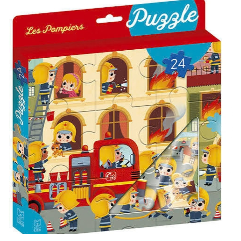 Puzzle 24 pièces : Les pompiers - 1 - Eveil Montessori Maroc