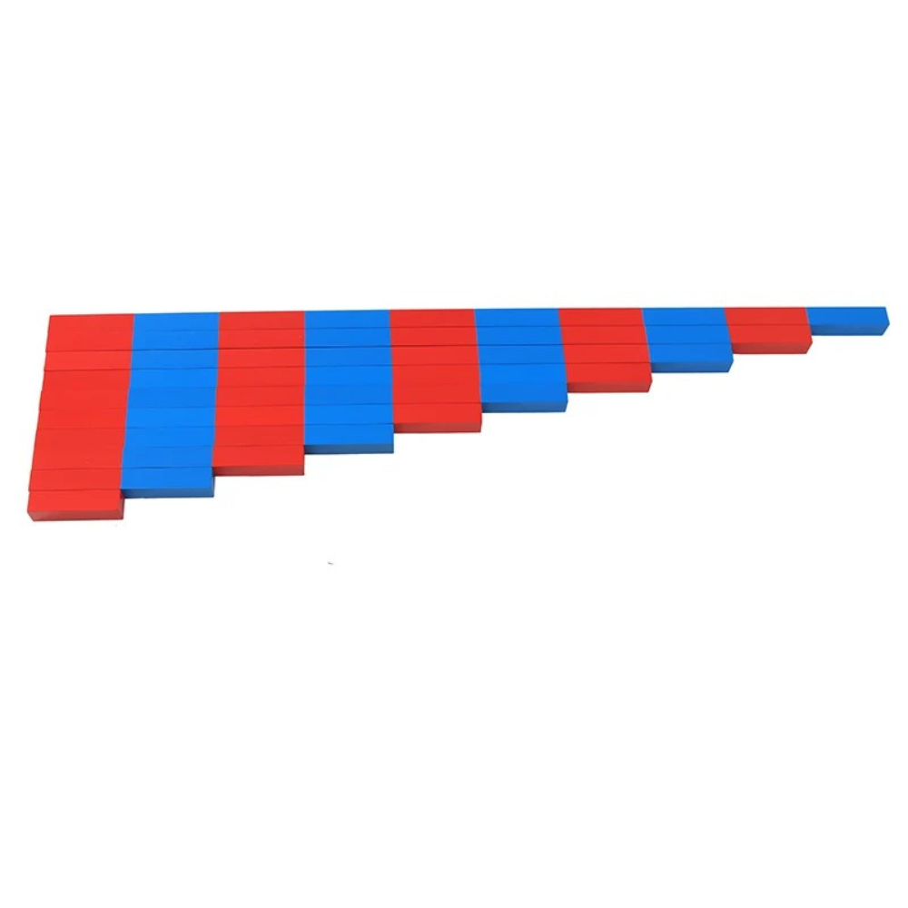 Grandes barres rouges et bleues