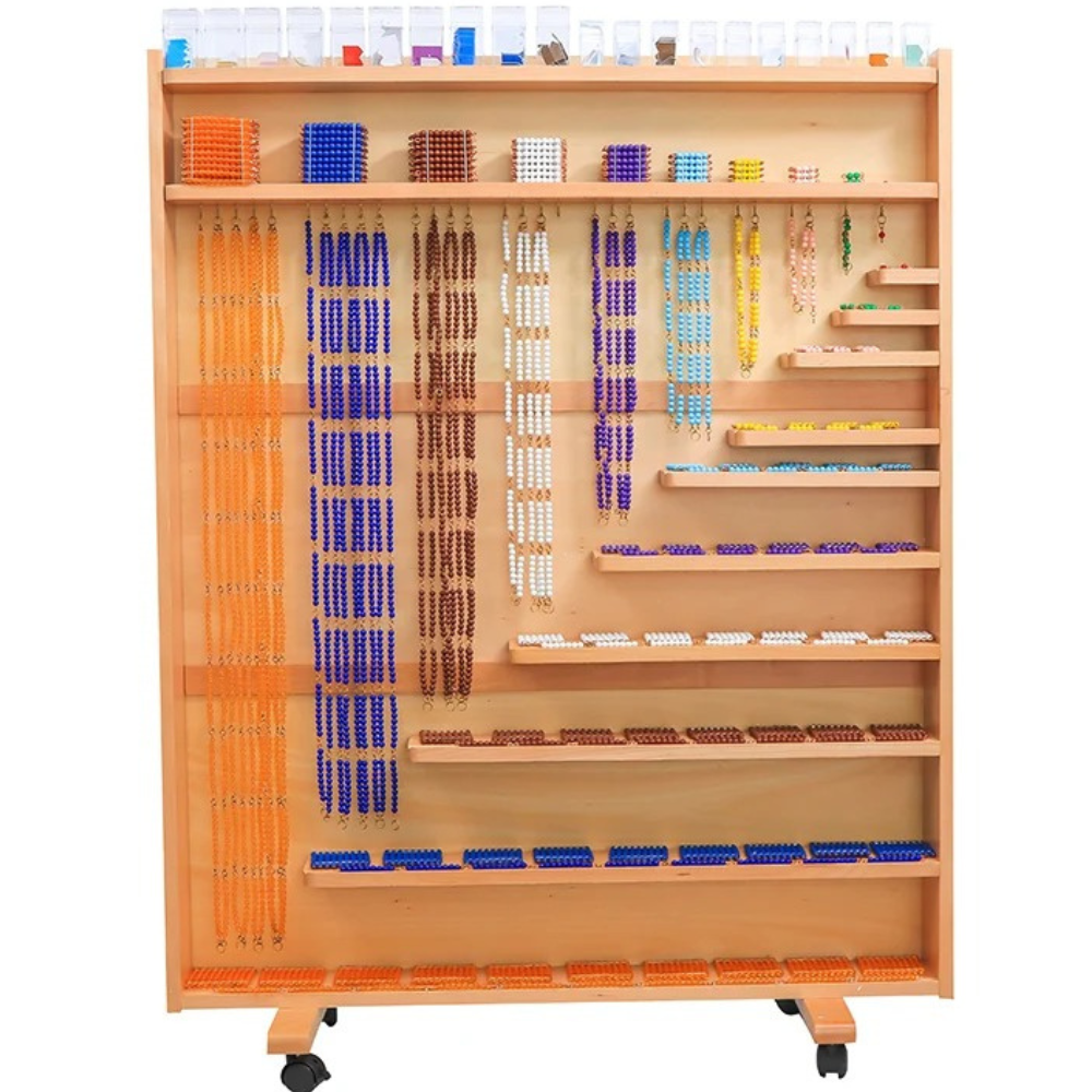 Meuble des perles complet - 1 - Eveil Montessori Maroc