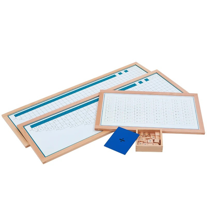 Tables de la division en bois - 1 - Eveil Montessori Maroc