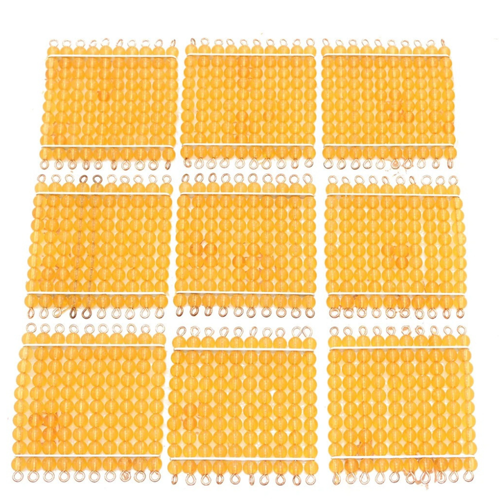 9 Plaques de 100 perles (centaines)