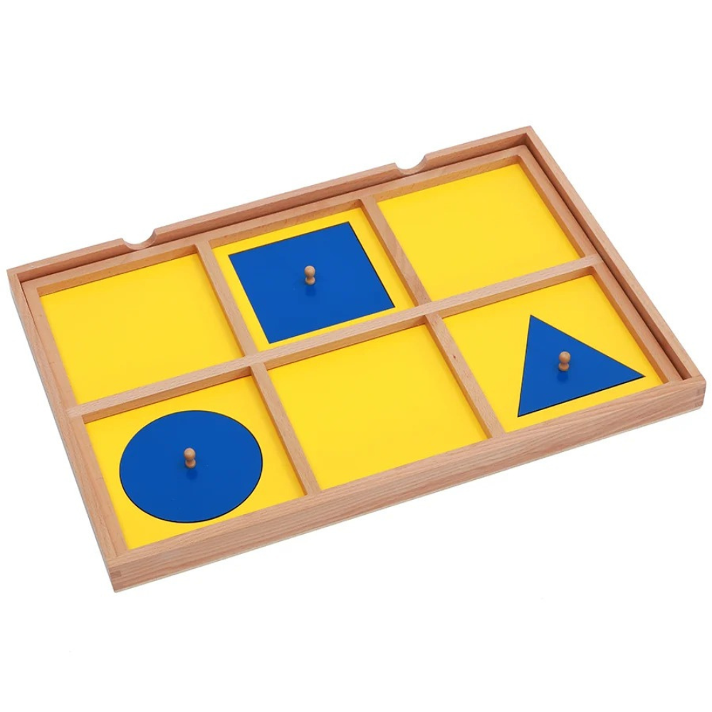 Plateau de démonstration de géométrie - 1 - Eveil Montessori Maroc