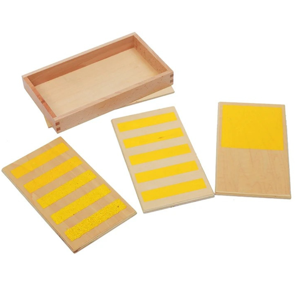 Planches du lisse et rugueux - 1 - Eveil Montessori Maroc