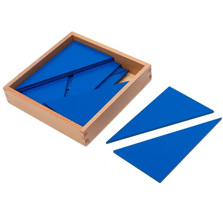 Boite des triangles constructeurs bleus