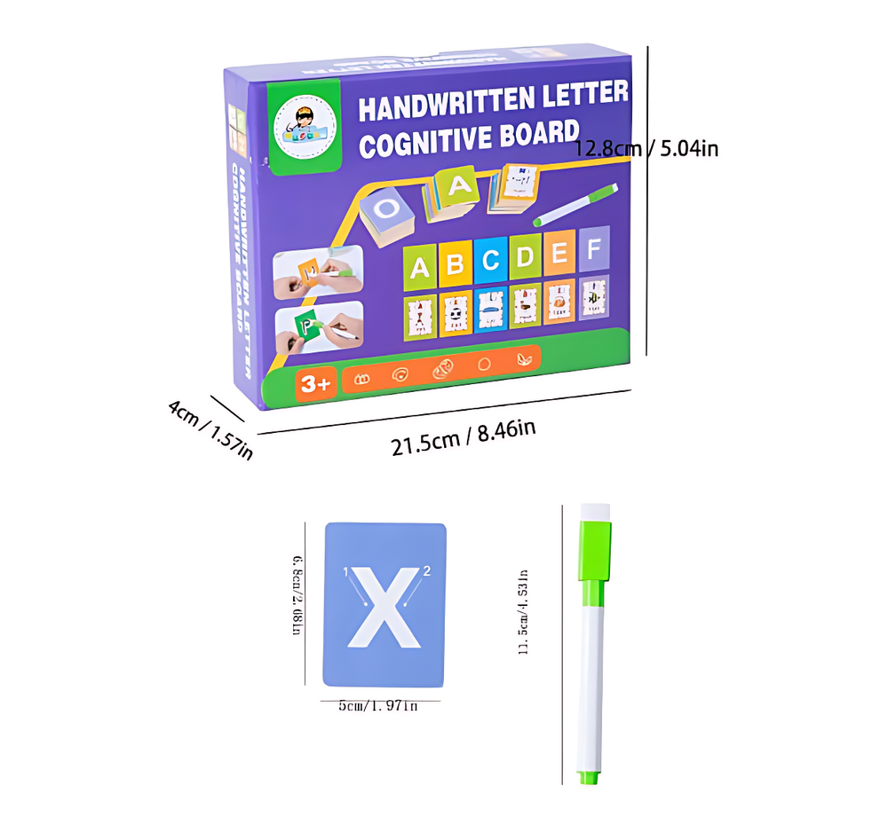 Imagier alphabet et mots anglais + feutre| EVEIL MONTESSORI