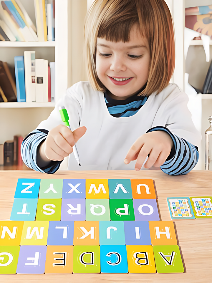 Imagier alphabet et mots anglais + feutre