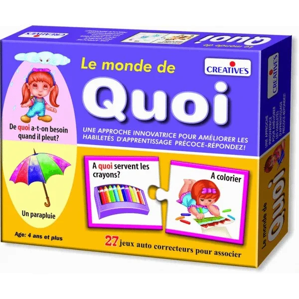 Le Monde de Quoi – Jeu éducatif d'association Questions / Réponses
