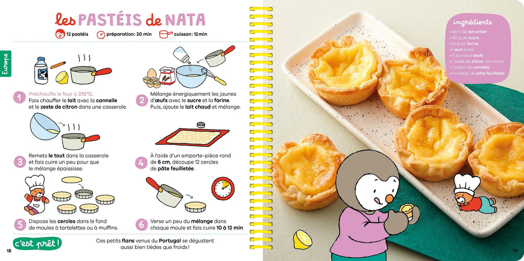 Mes recettes autour du monde T'choupi - Le livre gourmand des petits cuisiniers ! - Dès 2 ans