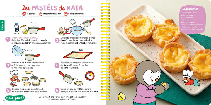 Mes recettes autour du monde T'choupi - Le livre gourmand des petits cuisiniers ! - Dès 2 ans
