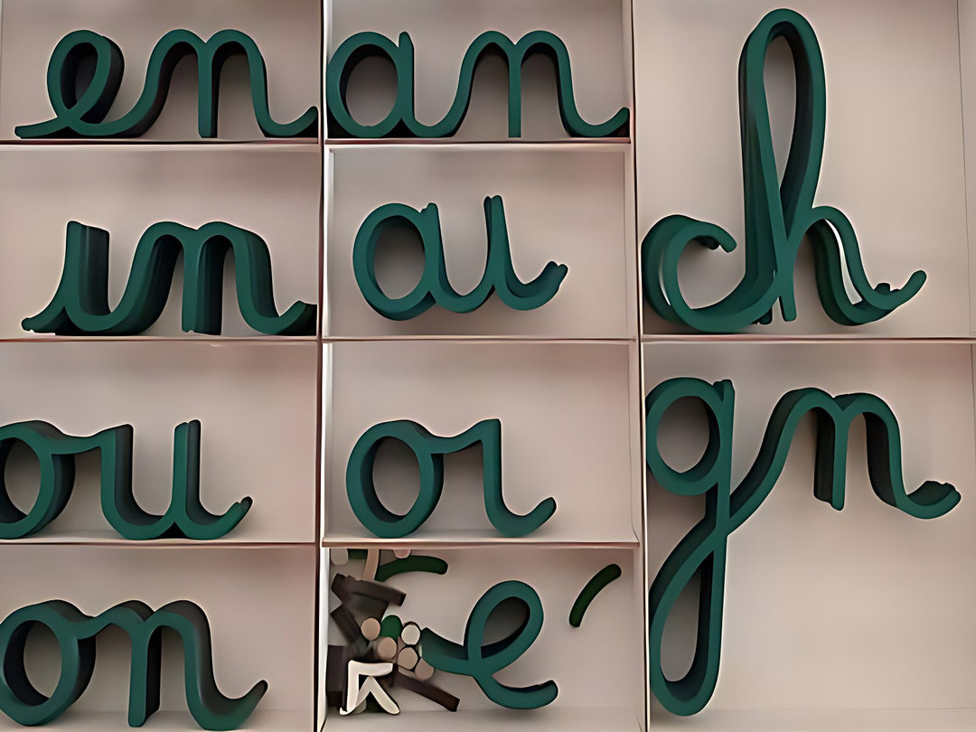 Digrammes Mobiles cursifs | EVEIL MONTESSORI