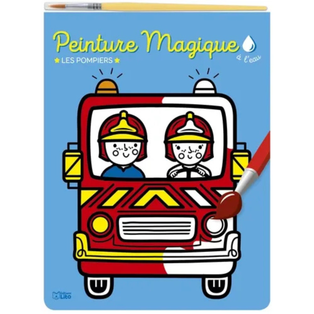 Peinture magique à l'eau - Les pompiers
