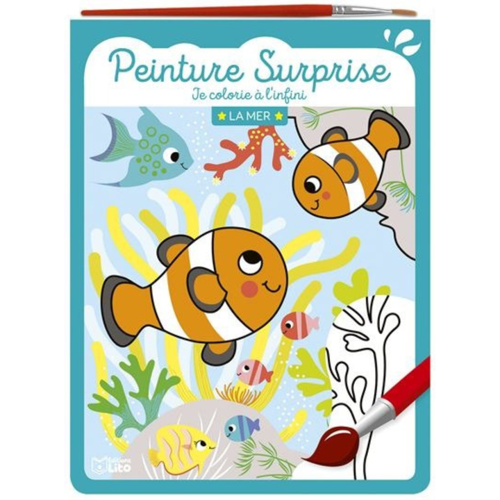 Livre de Peinture Surprise à l'eau – La Mer
