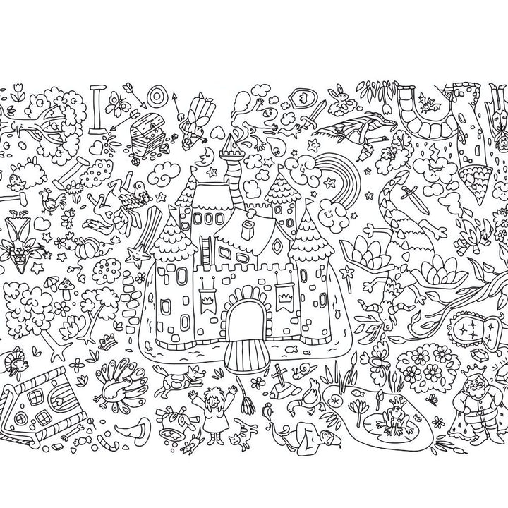 LOT 5 COLORIAGES GEANTS CHÂTEAUX