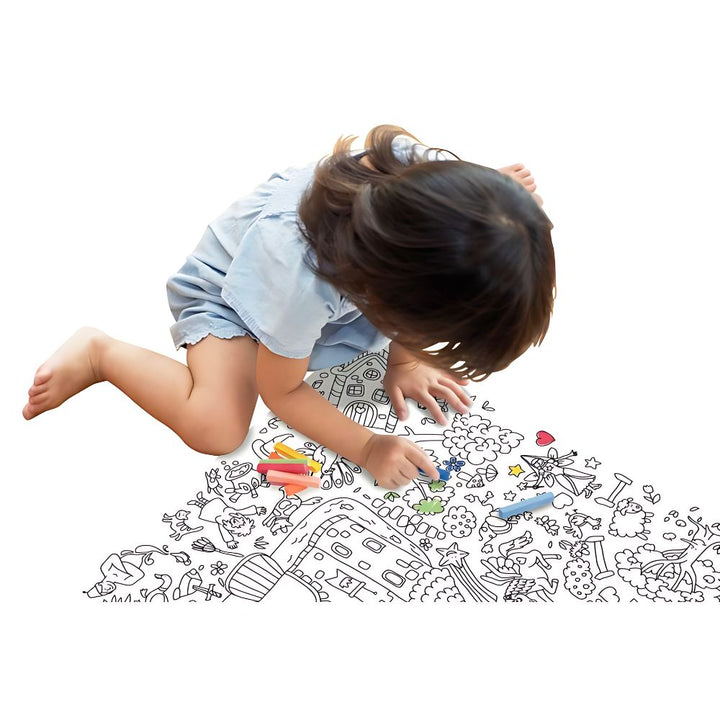 LOT 5 COLORIAGES GEANTS CHÂTEAUX