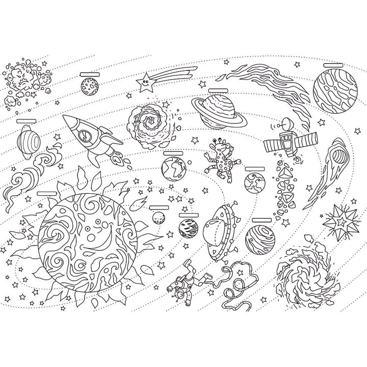 LOT 5 COLORIAGES GEANTS L'ESPACE