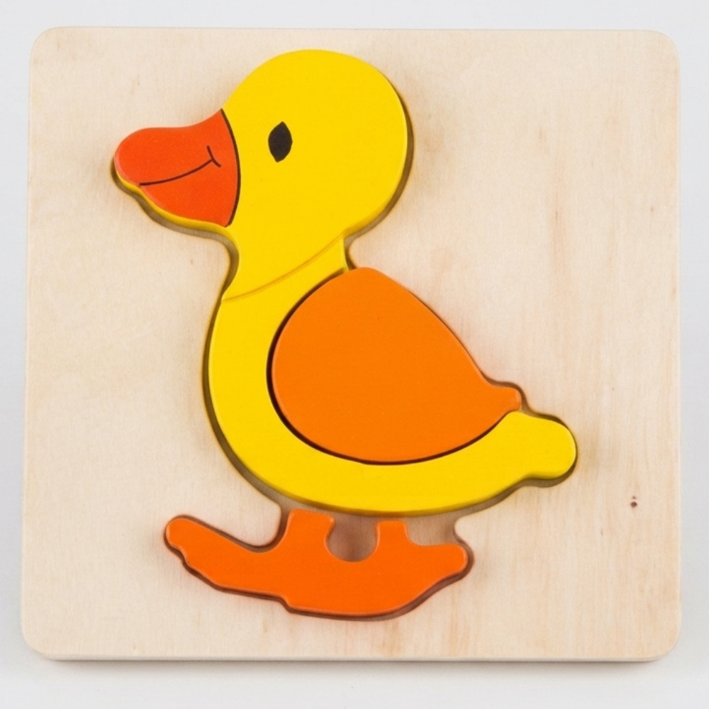 Mini puzzle en bois - Canard