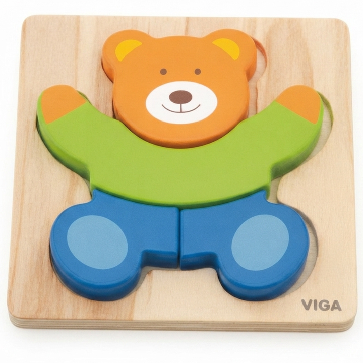 Mini puzzle en bois - Ours