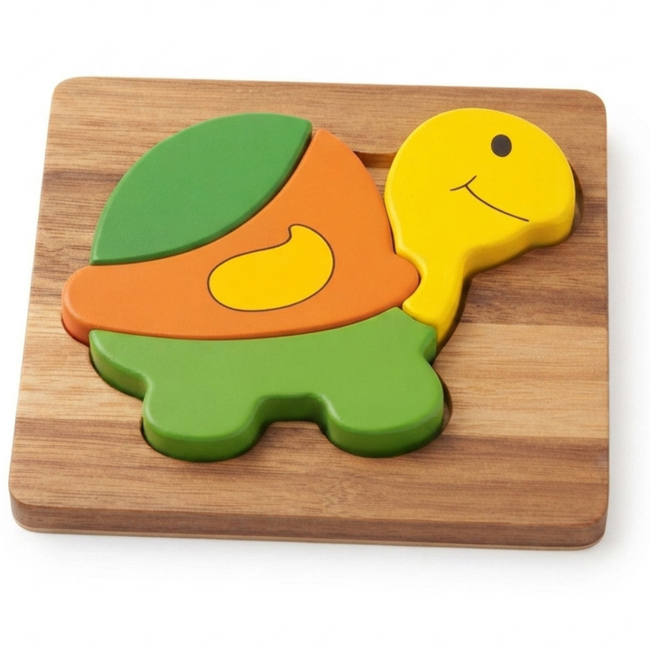 Mini puzzle en bois - Tortue