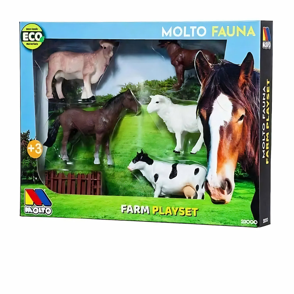 Set animaux de la ferme MOLTO - 2 - Eveil Montessori Maroc