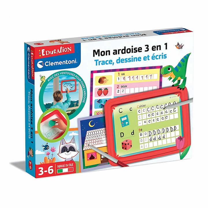 Mon ardoise 3 en 1 : trace, dessine et écris | EVEIL MONTESSORI
