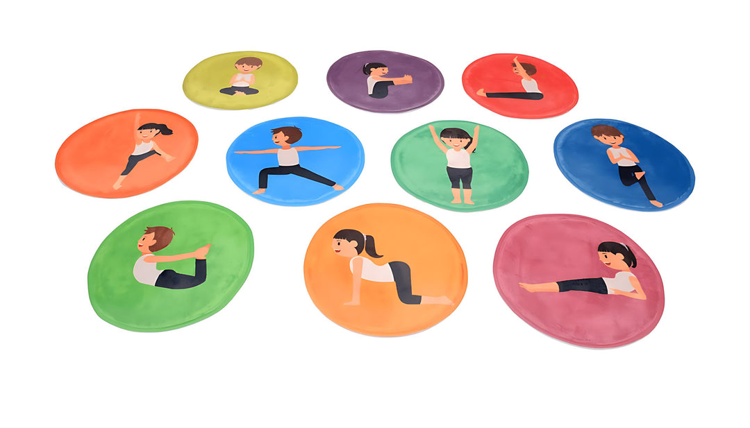 Lot de 10 galettes pour activités de Yoga | EVEIL MONTESSORI