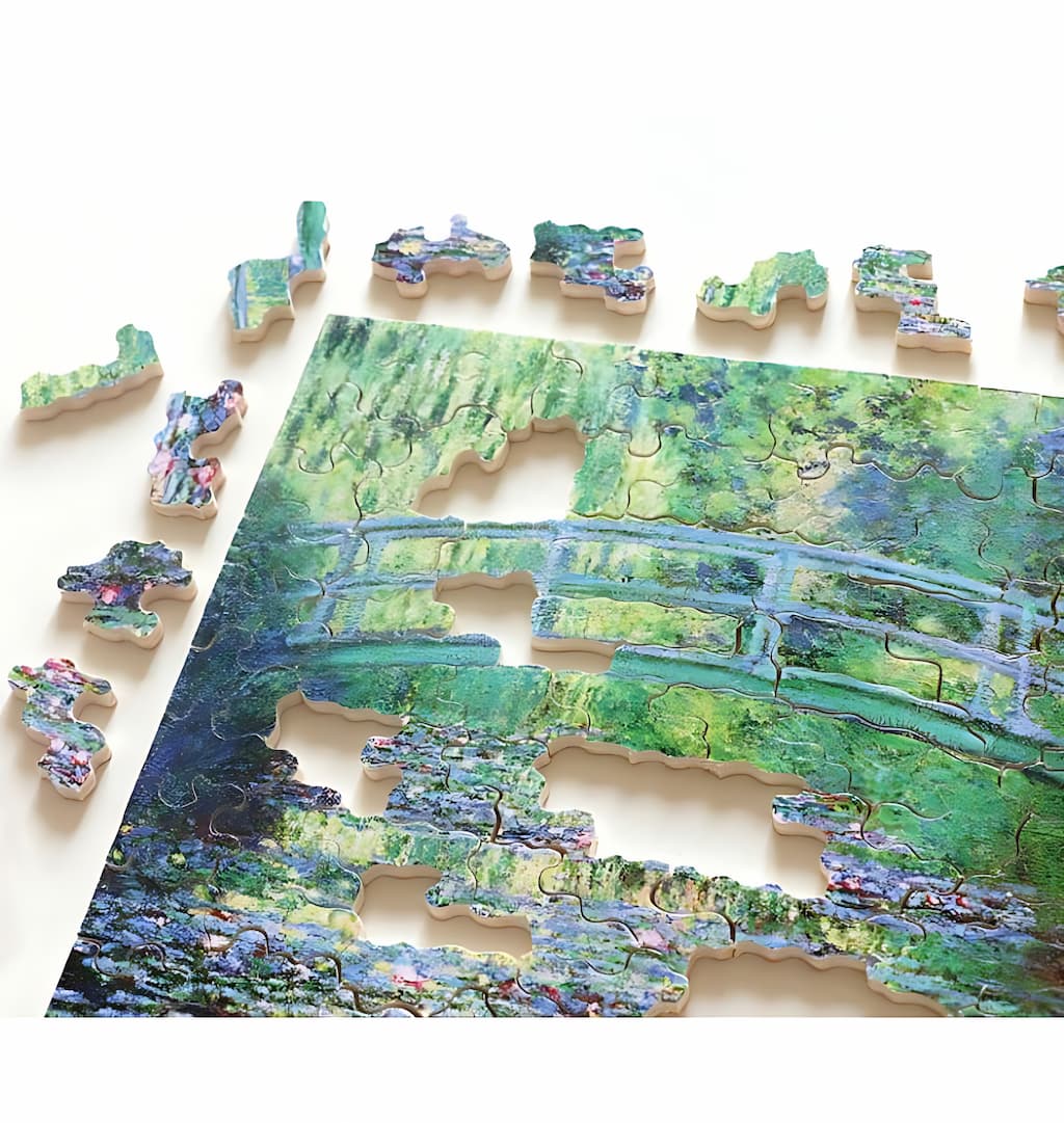 Le pont japonais de Claude Monet - Puzzle 24 pièces. | EVEIL MONTESSORI