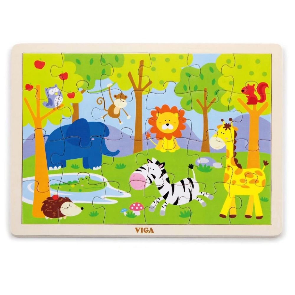 Puzzle en bois Safari - 24 Pcs