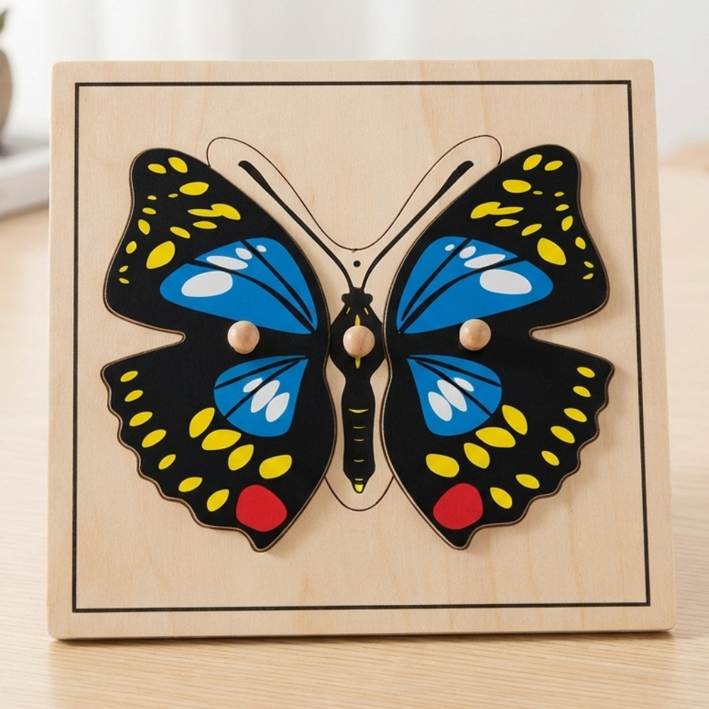 Puzzle du Papillon - 1 - Eveil Montessori Maroc
