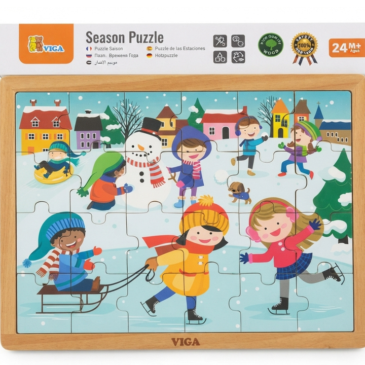 Puzzle des saisons - Hiver - 24 pièces