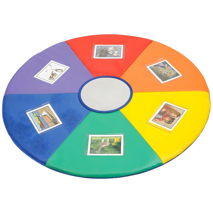 Tapis d'éveil Sensoriel "See-Me" Rainbow Rond