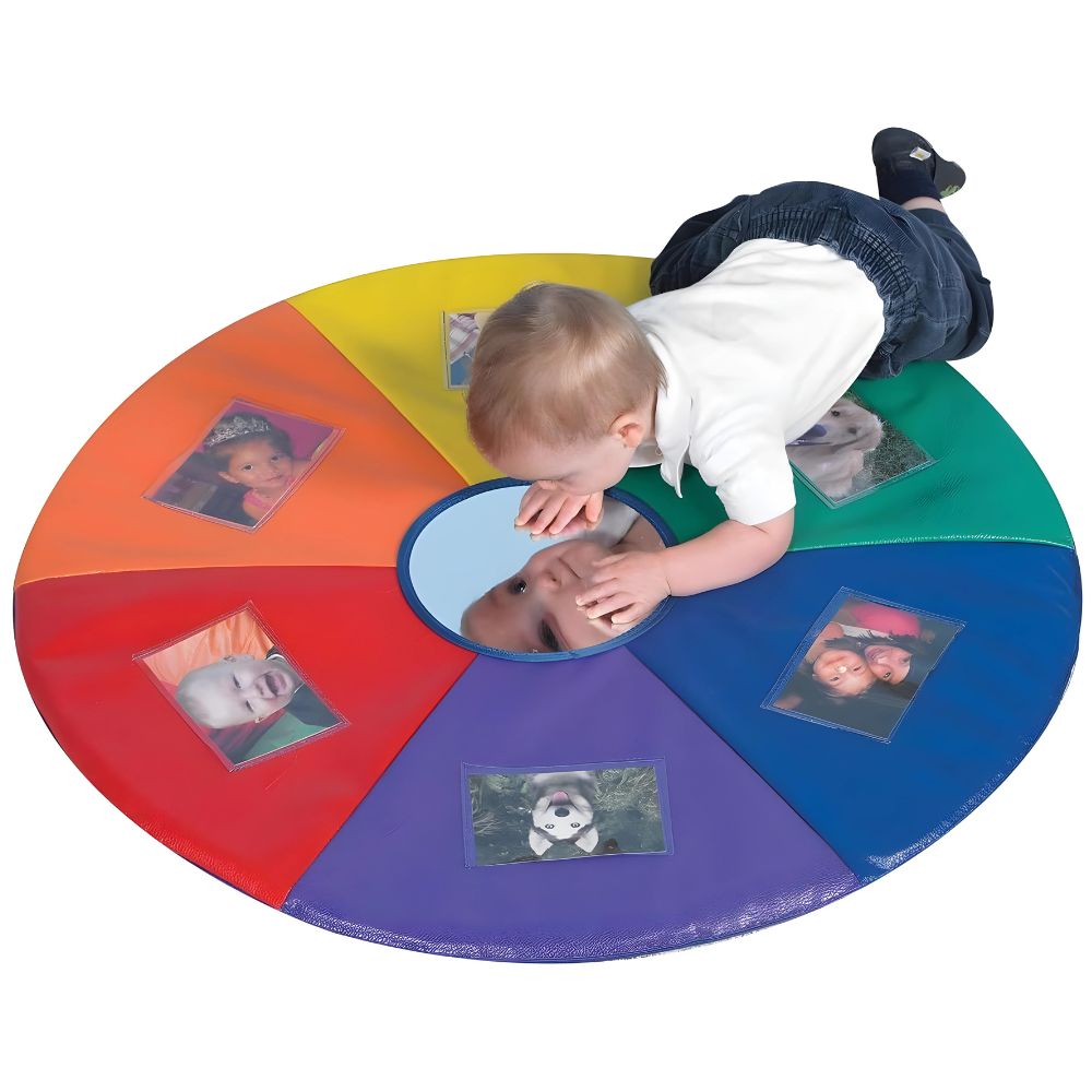 Tapis d'éveil Sensoriel "See-Me" Rainbow Rond